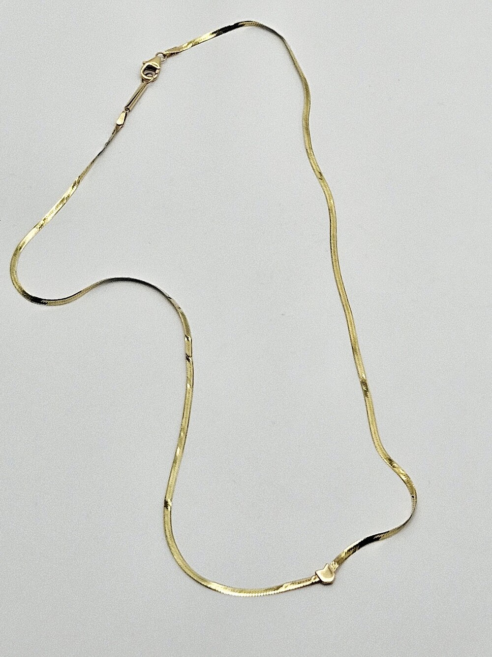 Lana Jewelry  DAMAGED 14k Gold 16" Herringbone Chevron Necklace